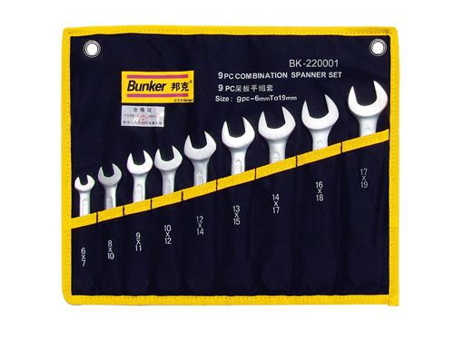 9PC（cr-v）S珍珠鎳呆扳手組套